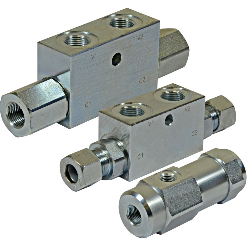 Pilot-operated check valves